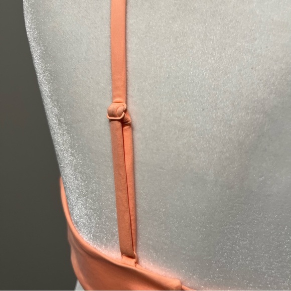 Roxy Beach Classics Athletic Triangle Bikini Top Peach - Picture 10 of 14